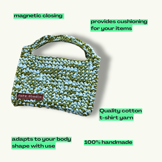 Y2K Fantasy Cloud Bag - Chunky Soft Cotton Crochet Bag