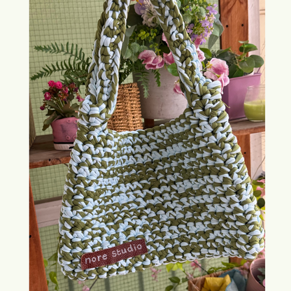 Y2K Fantasy Cloud Bag - Chunky Soft Cotton Crochet Bag