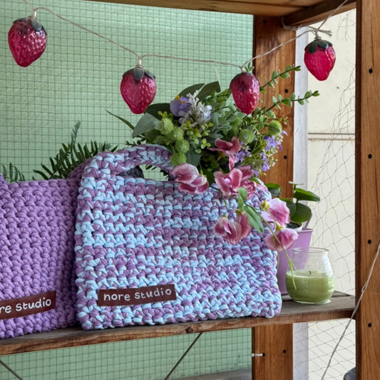 Marhsmallow Cloud Bag - Chunky Soft Cotton Crochet Bag