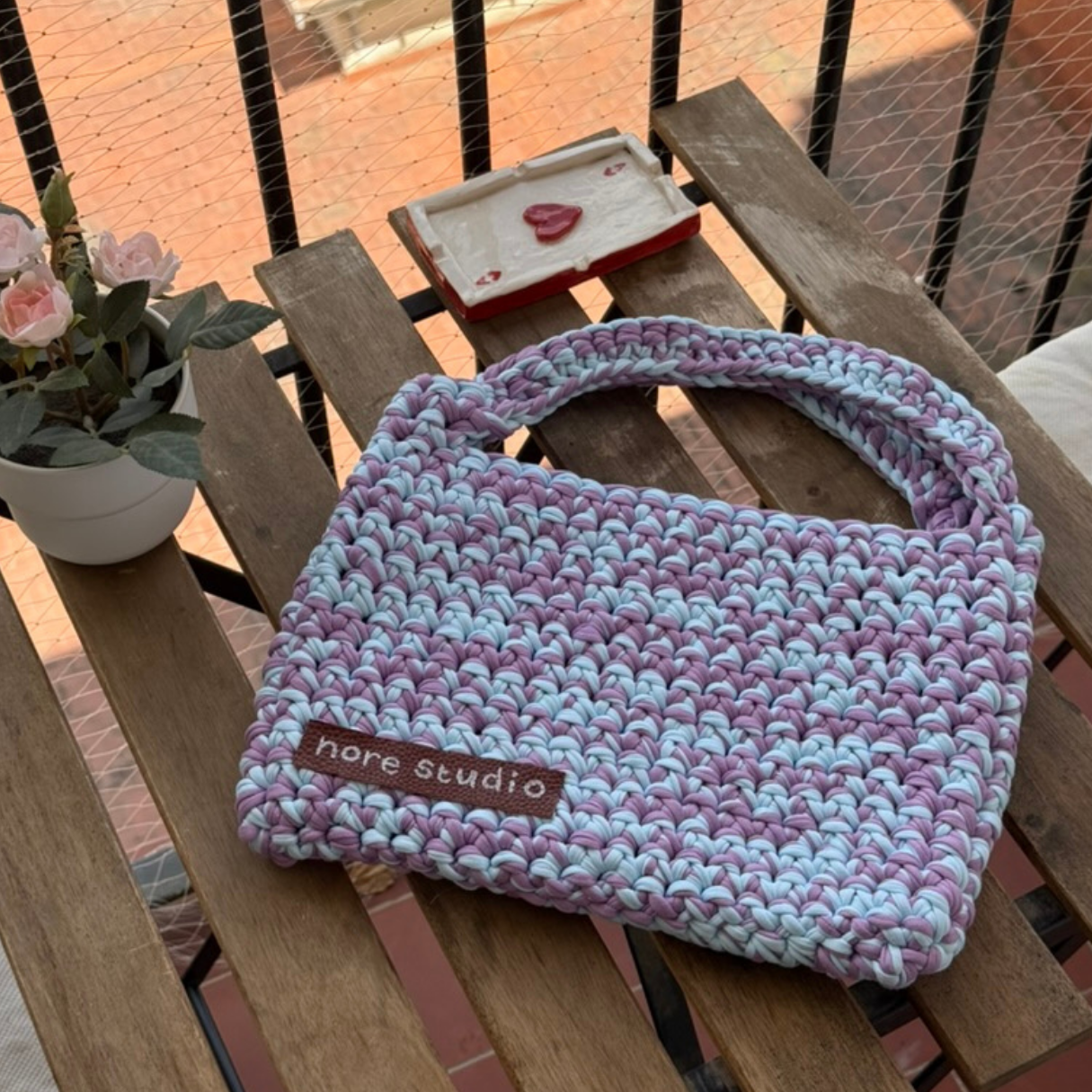 Bolso Nube de Malvavisco - Bolso de ganchillo de algodón suave y grueso